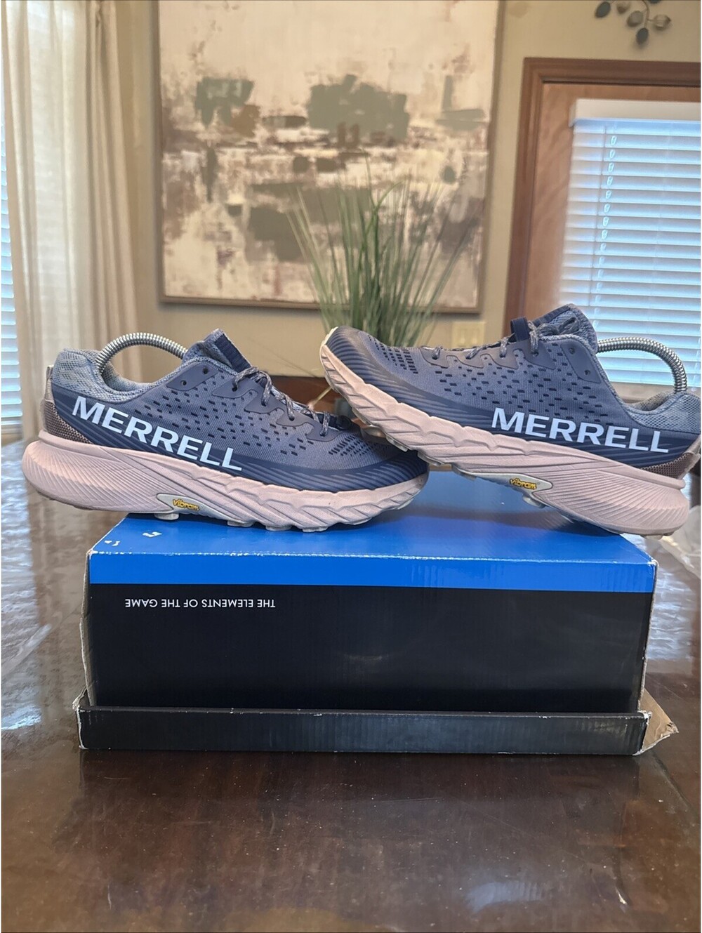 Merrell Agility Peak 5 Women's Size 9 Blue Pink Athletic Running Shoes Sneakers